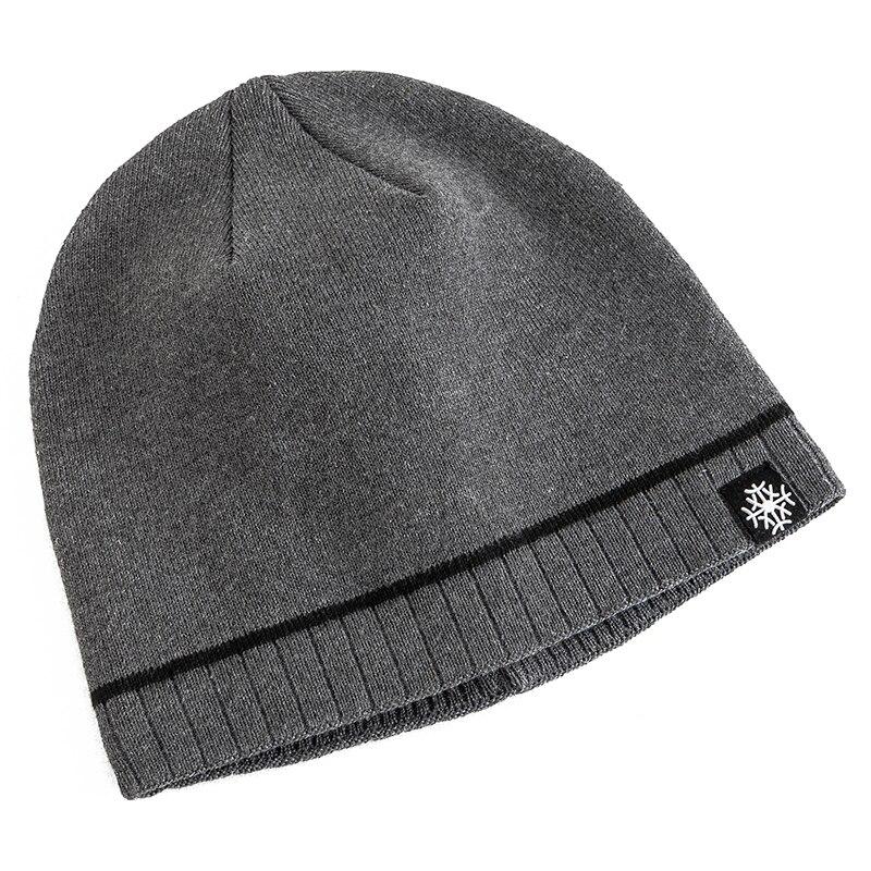 Outdoor Men Warm Ski Beanie Cap Hot Sale Winter Hats Casual Snow Label Decor Winter Luxury Knitted  1