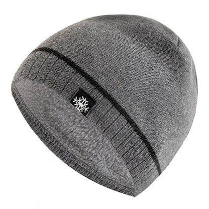 Outdoor Men Warm Ski Beanie Cap Hot Sale Winter Hats Casual Snow Label Decor Winter Luxury Knitted  4