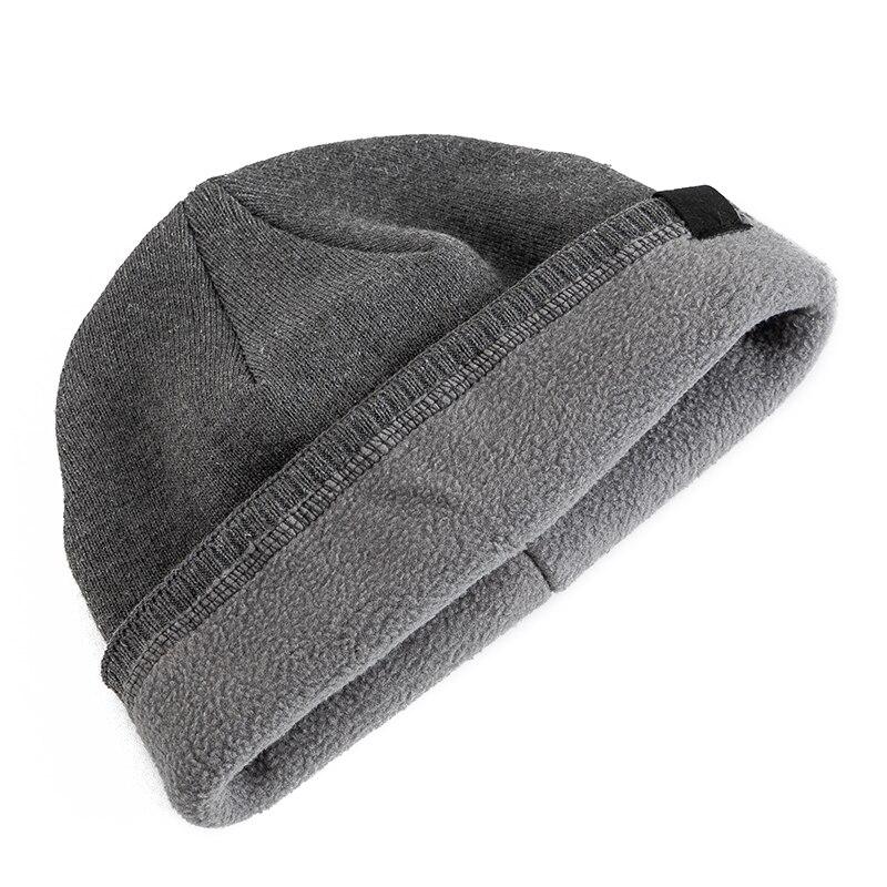 Outdoor Men Warm Ski Beanie Cap Hot Sale Winter Hats Casual Snow Label Decor Winter Luxury Knitted  3