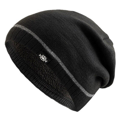 Outdoor Men Warm Ski Beanie Cap Hot Sale Winter Hats Casual Snow Label Decor Winter Luxury Knitted  6