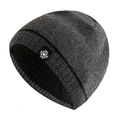 Outdoor Men Warm Ski Beanie Cap Hot Sale Winter Hats Casual Snow Label Decor Winter Luxury Knitted  7