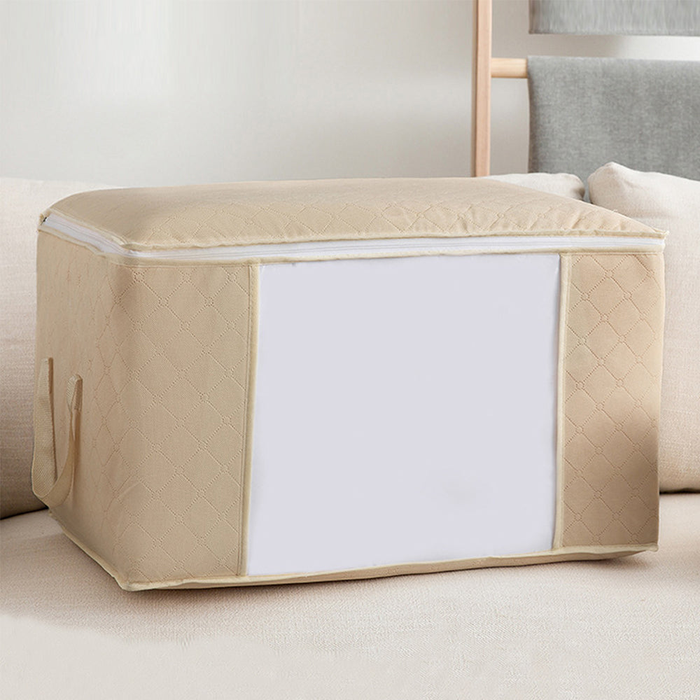 Foldable Blanket Storage, Large Capacity Clothes Storage Bag, Bedroom Closet Containers for Organizing