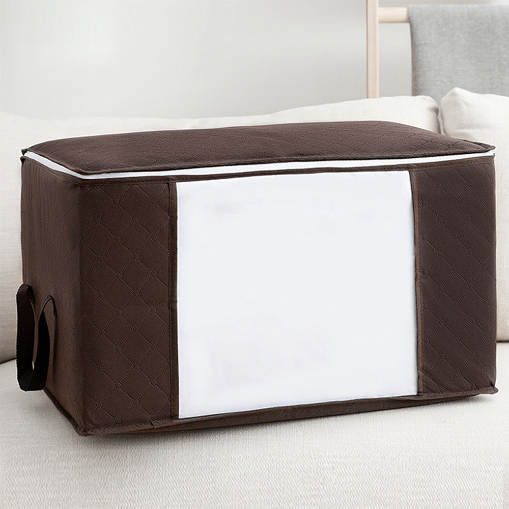 Foldable Blanket Storage, Large Capacity Clothes Storage Bag, Bedroom Closet Containers for Organizing