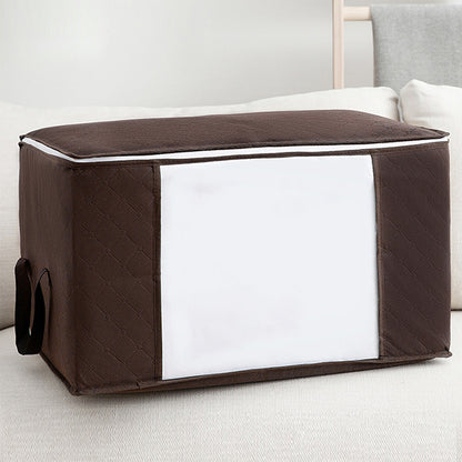 Foldable Blanket Storage, Large Capacity Clothes Storage Bag, Bedroom Closet Containers for Organizing
