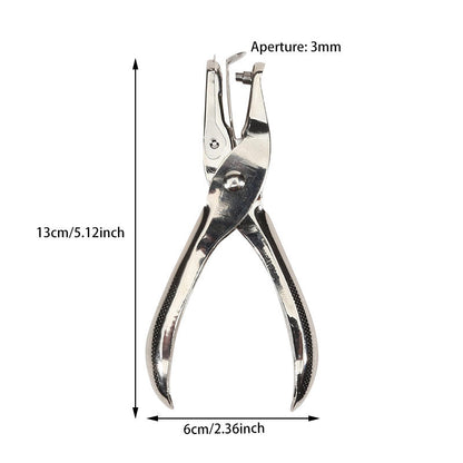 Single Hole Puncher, Metal Pore Diameter Punch, Punch Pliers, Hand Paper Scrap Booking Punches, Punching Tools