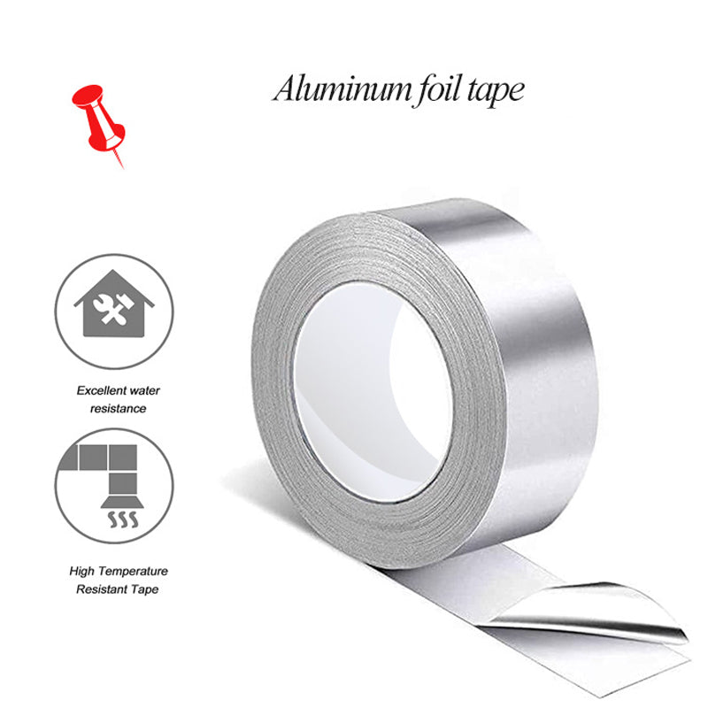 High Temperature Tape, Kitchen Aluminum Foil, Moisture Proof Mildew Seal, Cooktop Self Adhesive, Waterproof Greaseproof