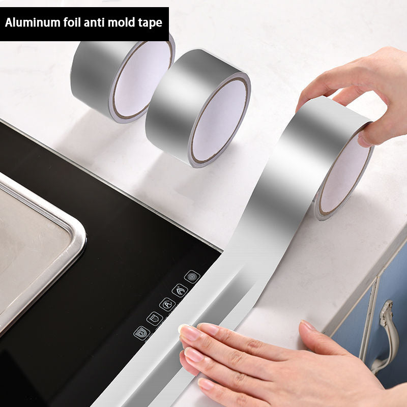 High Temperature Tape, Kitchen Aluminum Foil, Moisture Proof Mildew Seal, Cooktop Self Adhesive, Waterproof Greaseproof