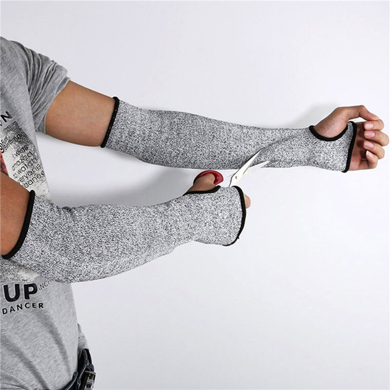 Reusable Level Sleeve Cover, Cut Resistant Finger Less Arm Sleeve, Anti Puncture Work Protection Home Equipment