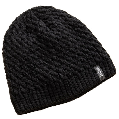 Fashion Autumn And Winter Beanie Unisex Sports Label Knitted Hat Add Fur Lined Warm Winter Cap Hats 2