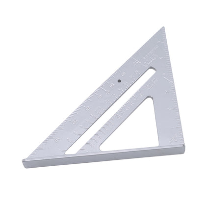 Triangle Ruler, Aluminium Alloy Try Square, Carpenter Set Square, Angle Woodworking Tools, Triangular Metric Measurement