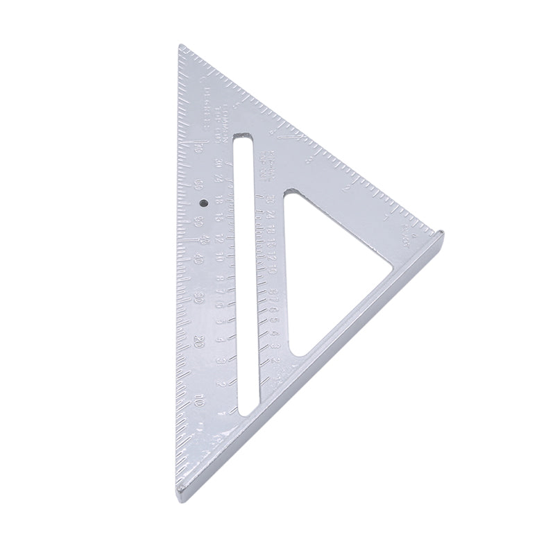 Triangle Ruler, Aluminium Alloy Try Square, Carpenter Set Square, Angle Woodworking Tools, Triangular Metric Measurement