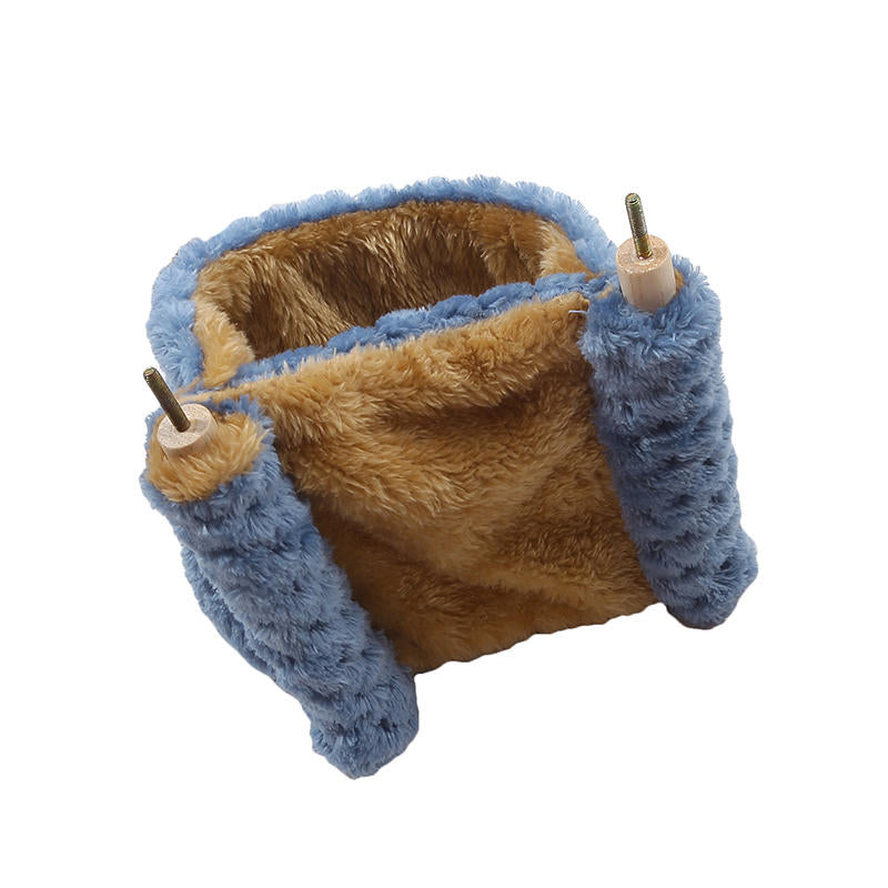 Warm Plush Small Pet Sleeping Bag Nest Hamster Hammock For Rat Squirrel Hanging Cage House Accessor 4