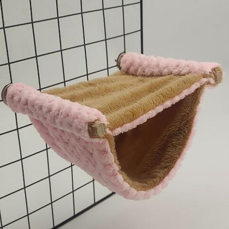 Warm Plush Small Pet Sleeping Bag Nest Hamster Hammock For Rat Squirrel Hanging Cage House Accessor 5