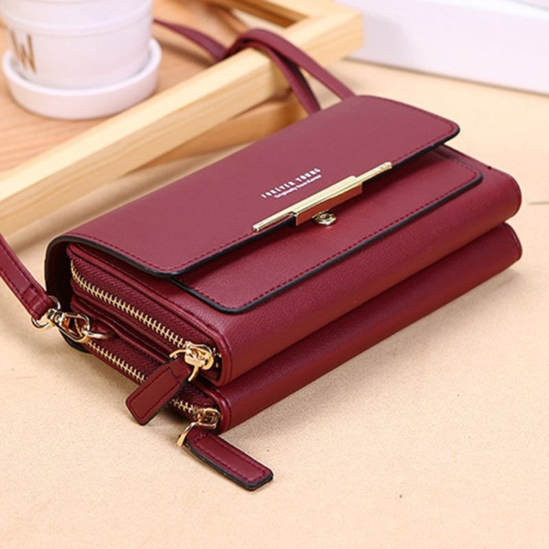 Korean Handbag, Women's Wallet Multi Card Large Capacity Shoulder Bag, Mobile Phone Packet