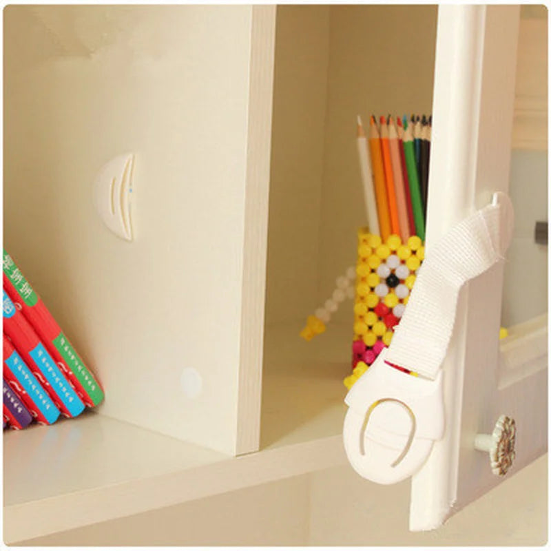 Child Toddler Safety Lock for Kids, Coffee, White, Black Drawer Refrigerator Lock