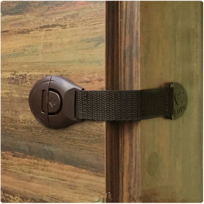 Child Toddler Safety Lock for Kids, Coffee, White, Black Drawer Refrigerator Lock
