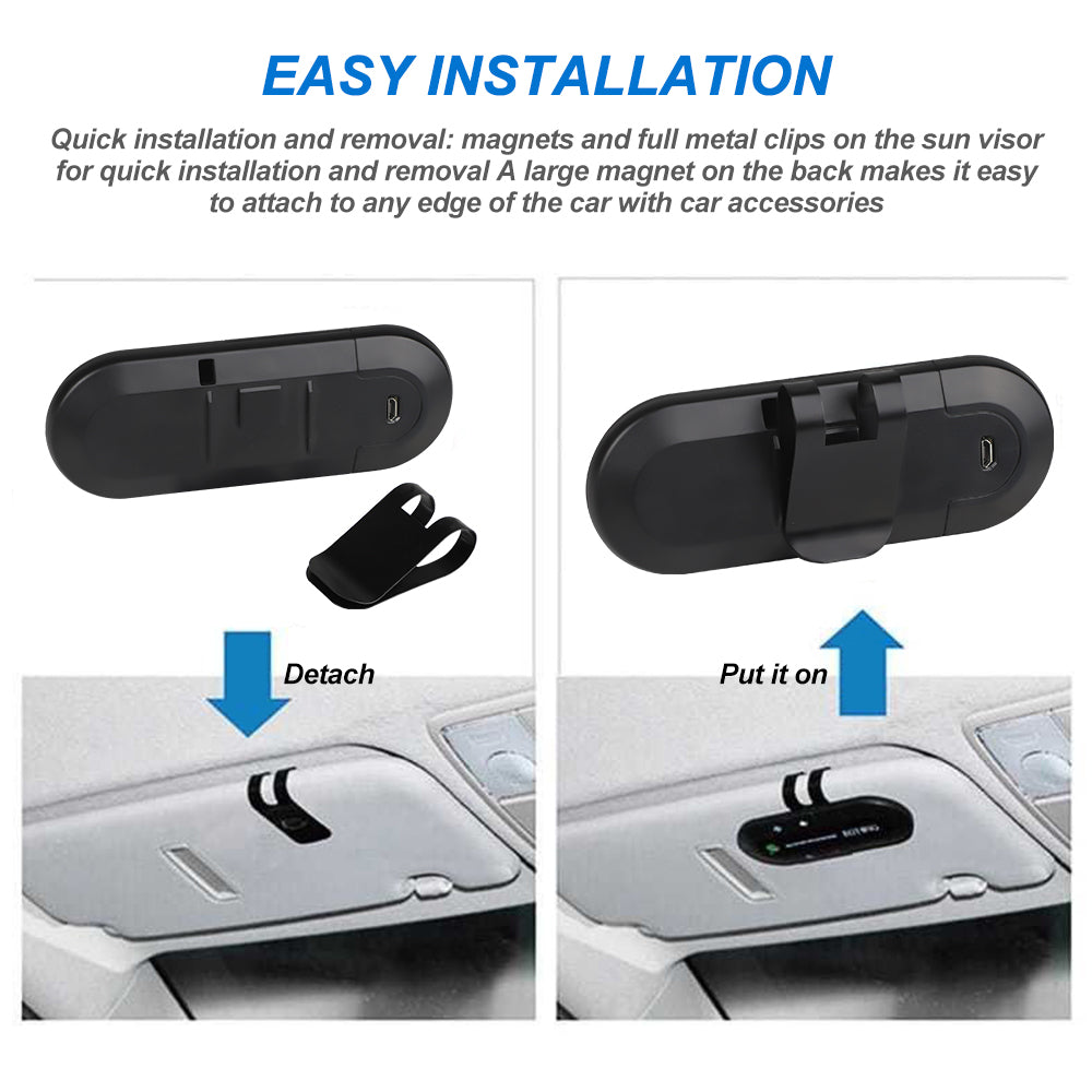 Wireless Audio Receiver Bluetooth Speaker Handsfree Car Kit MP3 Player 5