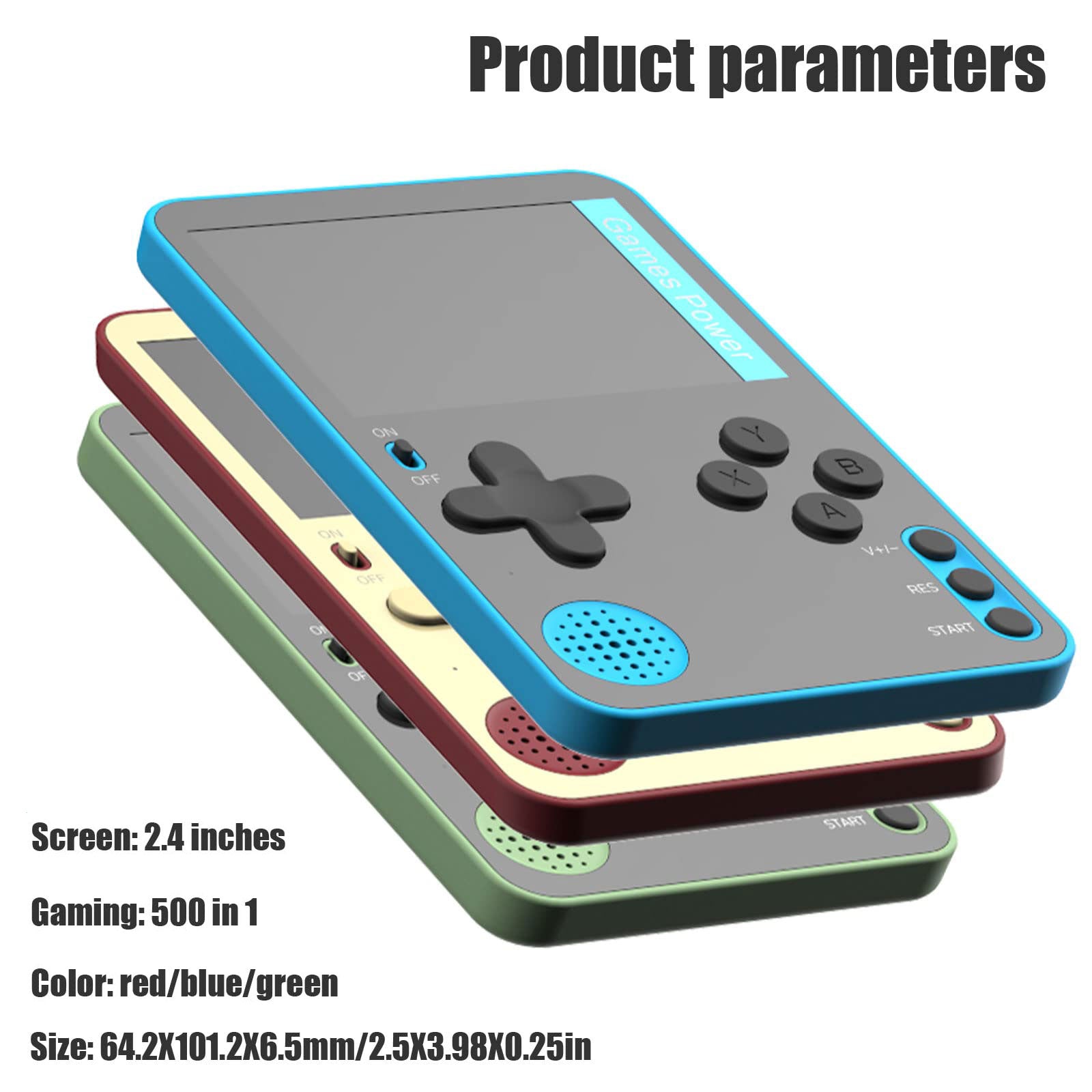 LCD Handheld Game Console Portable Retro Video Mini Rechargeable Gift For Kids And Adults 4