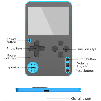 LCD Handheld Game Console Portable Retro Video Mini Rechargeable Gift For Kids And Adults 5