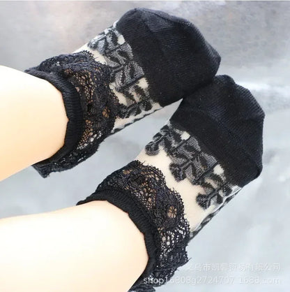 Ruffle Summer Baby Girl Socks Toddler Lace Flower Socks Mesh Socks For Little Girls 7