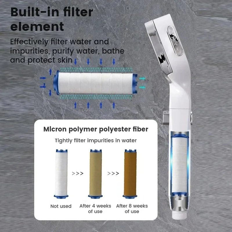 Shower Booster Shower Head Strong Pressure Rain Shower Home Shower Set 4