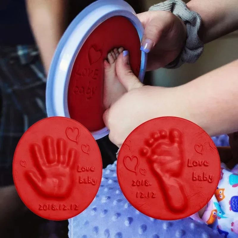 Handprint Fingerprint Inkpad Casting For Kids Newborn Souvenir 1