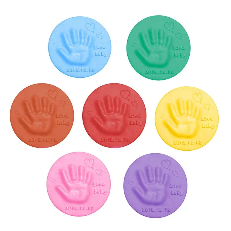 Handprint Fingerprint Inkpad Casting For Kids Newborn Souvenir 5
