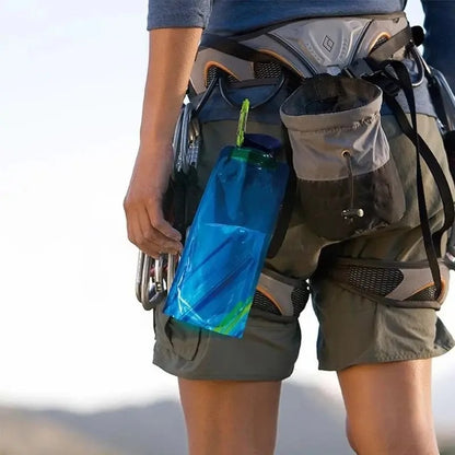 Flexible Reusable Travel Water Bottle, Soft Flask, Plastic Water Pouch