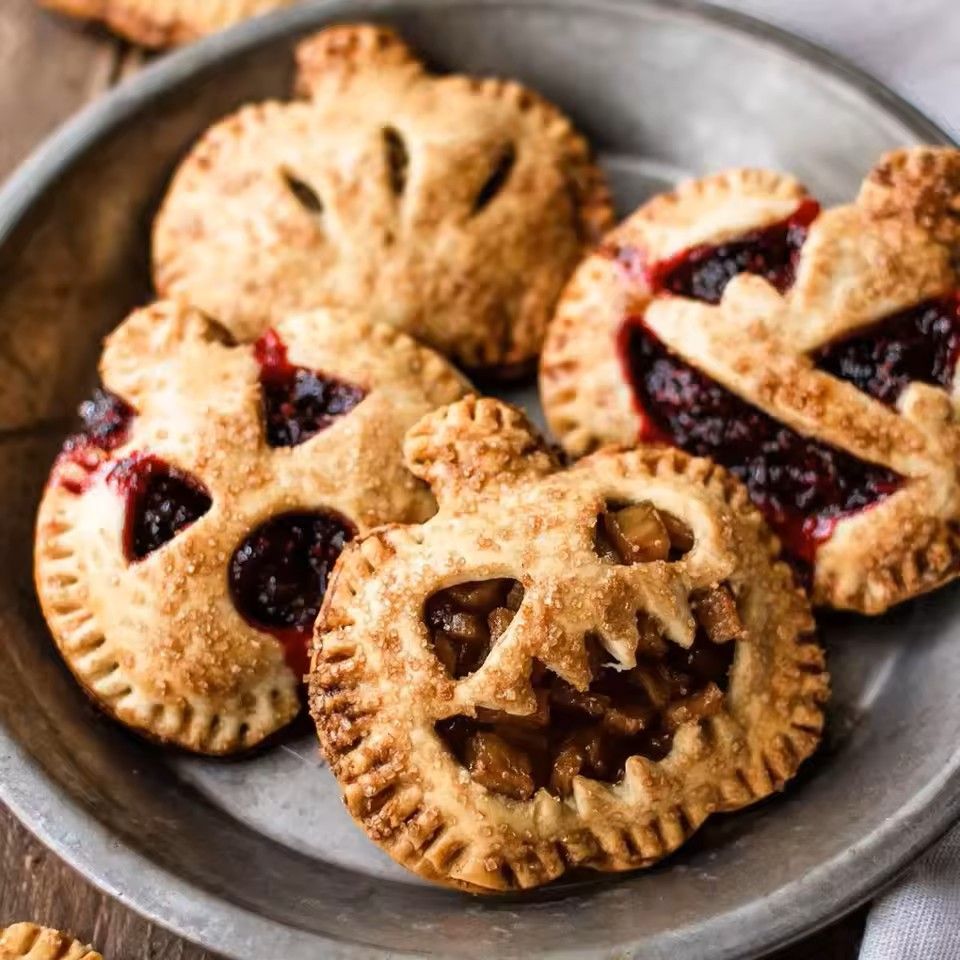 Fall Hand Pie Molds Set Mini Dough Press Pie Making Molds for Halloween Thanksgiving and Christmas Baking