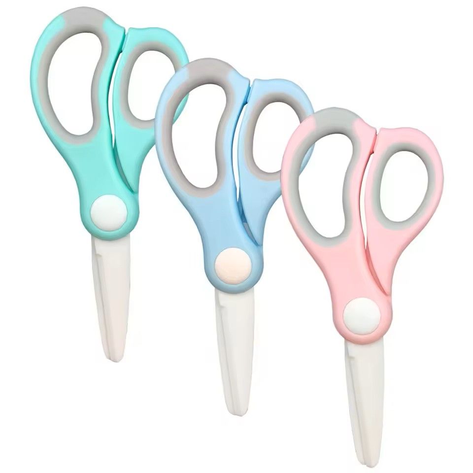 Ceramic Baby Food Scissors With Cutting Box Infant Feeding Aid And Kitchen Food Shear 4