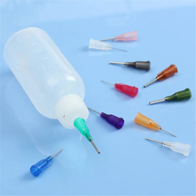 Transparent Glue Dispenser Bottle With Needles 30ml 50ml 1
