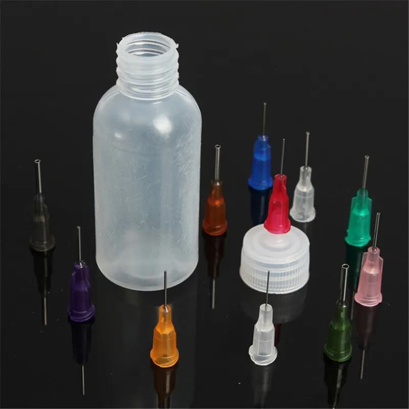 Transparent Glue Dispenser Bottle With Needles 30ml 50ml 5