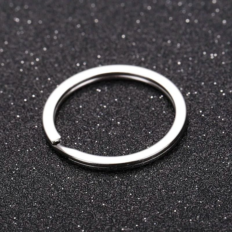 Stainless Steel Key Flat Rings For DIY Keychains 20 Pieces 3