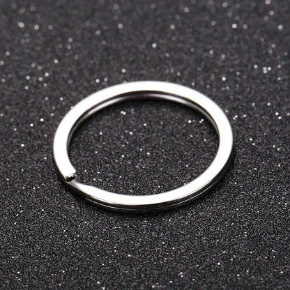 Stainless Steel Key Flat Rings For DIY Keychains 20 Pieces 3