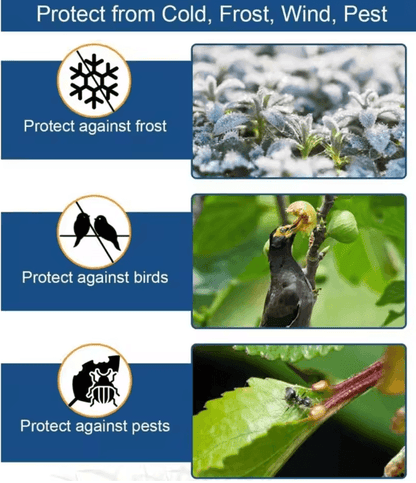 GardenShield Winter Plant Cover 10x30ft Frost Cloth Fabric Sheeting 3