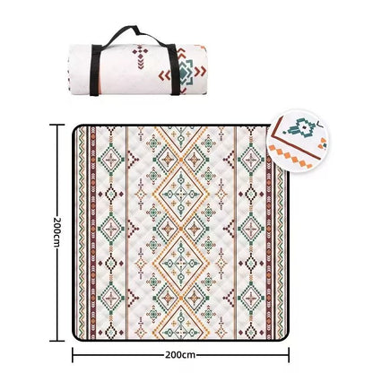 Large Waterproof Picnic Blanket Outdoor Beach Mat With Carry Handle 4