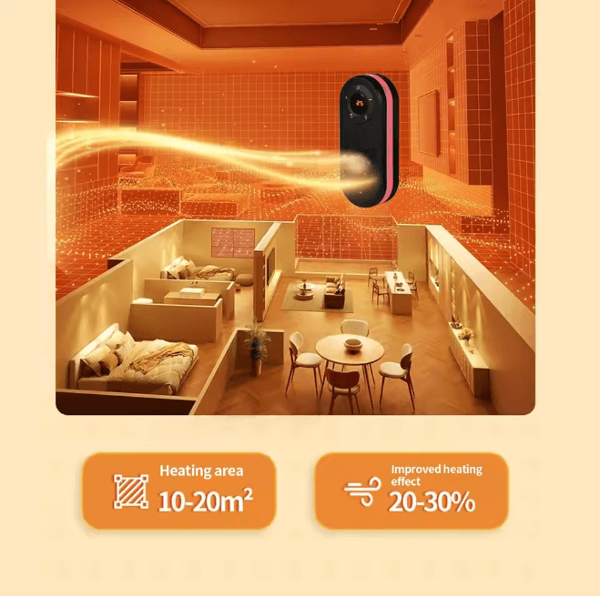 Rotatable Plug In Electric Heater With Remote Control 3