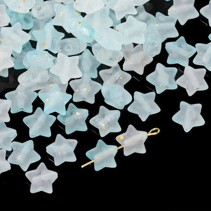 Acrylic Star Beads 10mm Sparkling DIY Jewelry Making Set 50 Pieces 10
