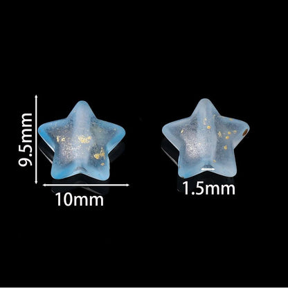 Acrylic Star Beads 10mm Sparkling DIY Jewelry Making Set 50 Pieces 1