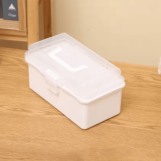 Two Layer Portable Makeup And Jewelry Storage Box 7