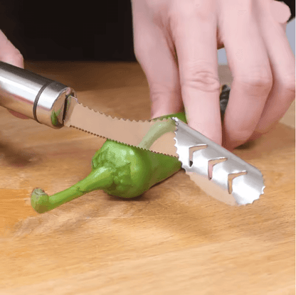 Stainless Steel Pepper Corer Seed Remover Tool