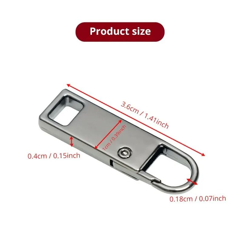 Detachable Zipper Pull Replacement Set For Jeans And Backpacks 5
