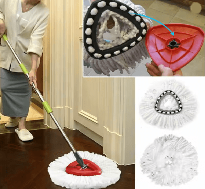 Easy Clean Microfiber Mop Head Replacement Refill 1