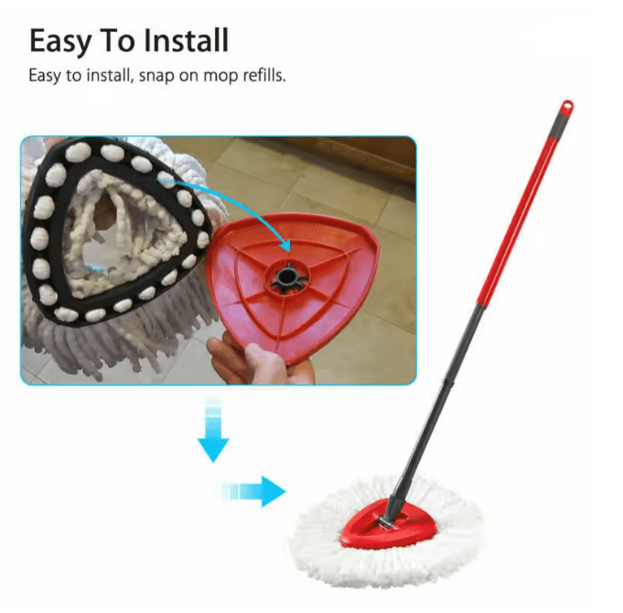 Easy Clean Microfiber Mop Head Replacement Refill 2
