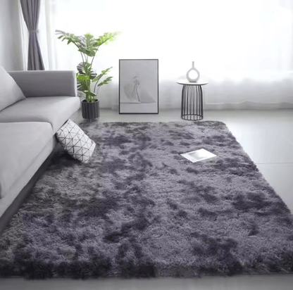 Tie Dye Soft Washable Non Slip Bedroom Rug 3
