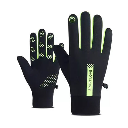 Women Autumn Winter Waterproof Anti Slip Cycling Gloves 11