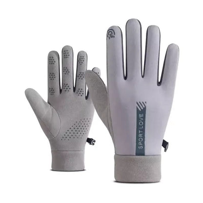 Women Autumn Winter Waterproof Anti Slip Cycling Gloves 12