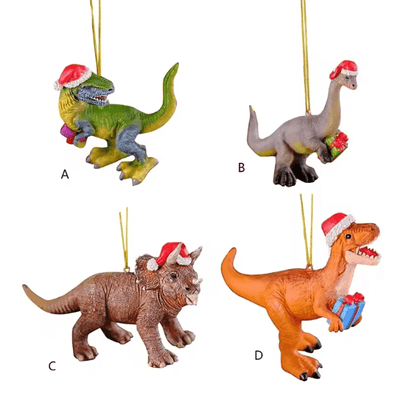 Dinosaur Christmas Tree Hanging Ornament 2
