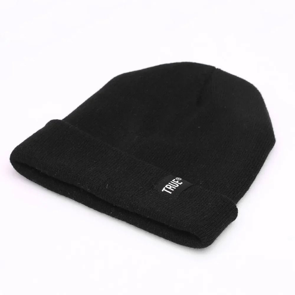Casual Knitted Winter Beanie Unisex Solid Color Hat 4