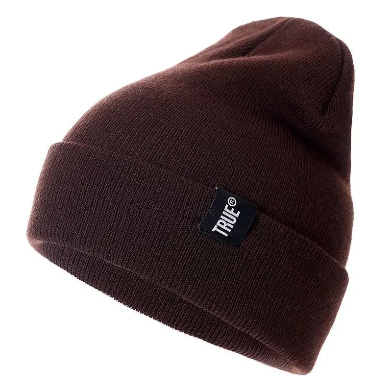 Casual Knitted Winter Beanie Unisex Solid Color Hat 15